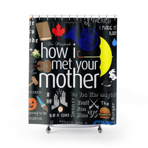 How I Met Your Mother Themed Shower Curtains