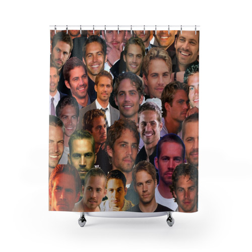 Paul Walker Photo Collage Shower Curtain