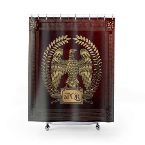 Roman Empire Gold Imperial Eagle Shower Curtains