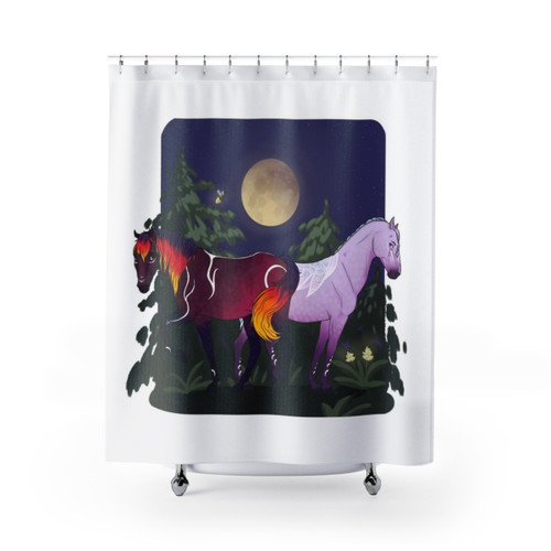 Umbra & Ayla Star Stable Horse Shower Curtains