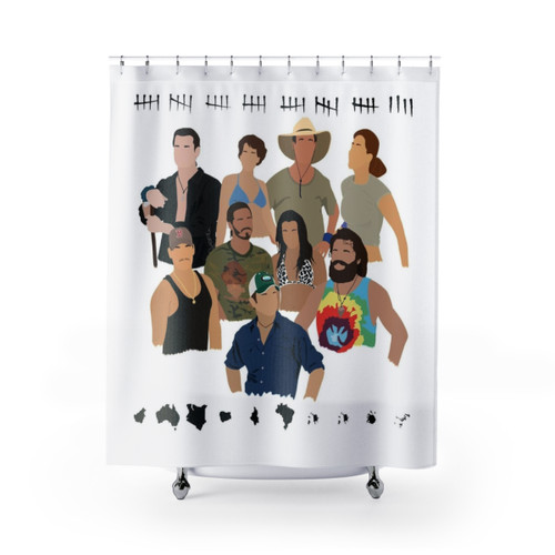 Survivor All Stars Themed Shower Curtains