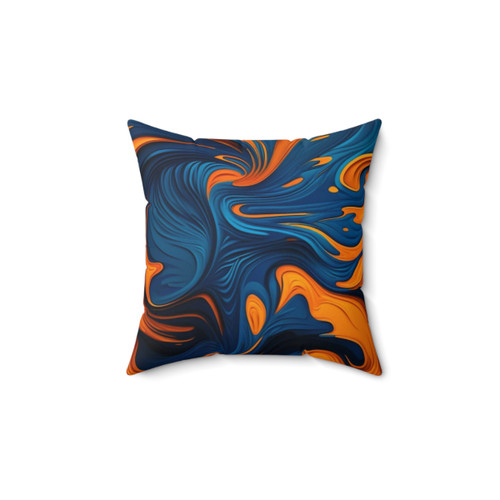 Oil Paint Pattern Throw Pillow