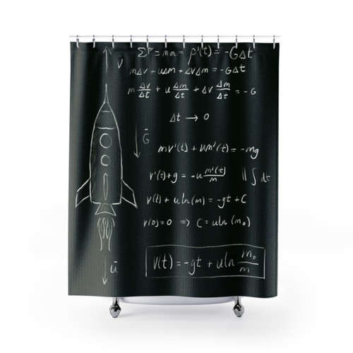 Rocket Science Shower Curtains for Nerdy Decor