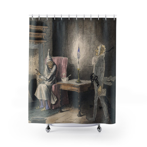 Christmas Carol Marley's Ghost Shower Curtains