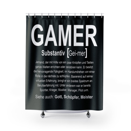 Gamer Definition Shower Curtains