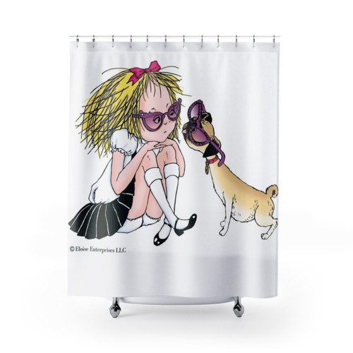 Eloise & Weenie Sunglasses Shower Curtains