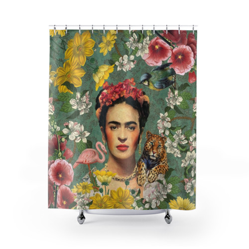 Frida Kahlo-Inspired Shower Curtain