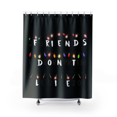 Stranger Things 'Friends Don't Lie' Shower Curtains