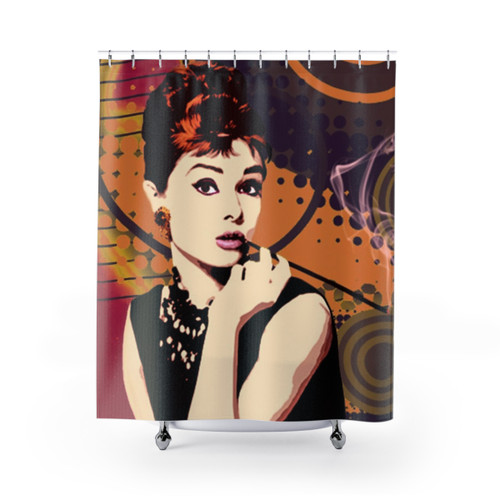 Audrey Hepburn Themed Shower Curtain
