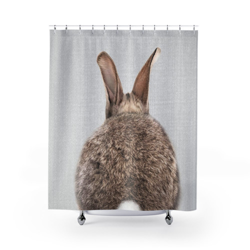 Colorful Rabbit Tail Shower Curtains
