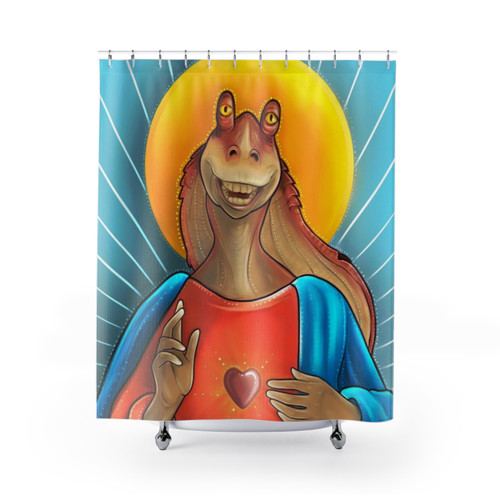 Jar Jar Binks 2.0 Shower Curtains - Star Wars Themed Bathroom Decor