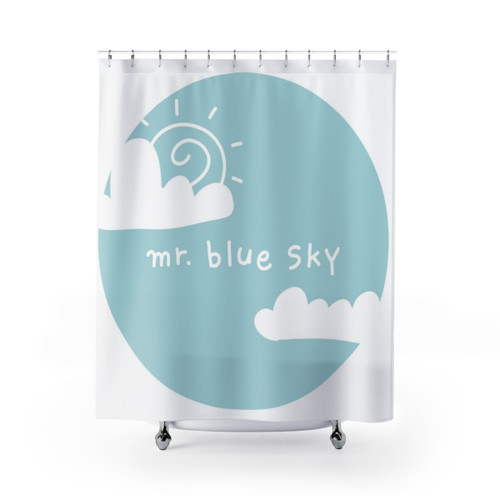 Mr. Blue Sky Shower Curtains