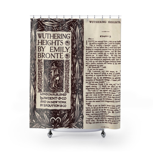 Wuthering Heights-inspired shower curtain