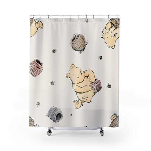 Vintage Winnie the Pooh Shower Curtains