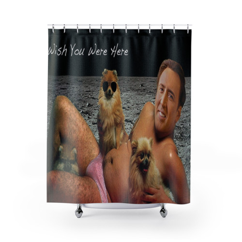 Funny Nick Cage Shower Curtains for Unique Bathroom Decor