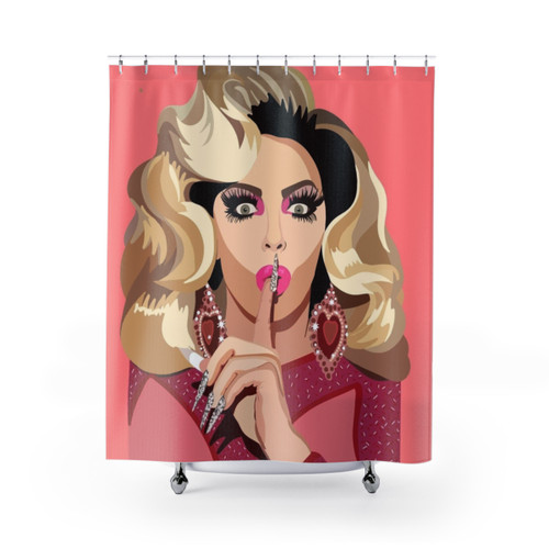 Alyssa Edwards Shower Curtain - Vibrant Drag Queen Design