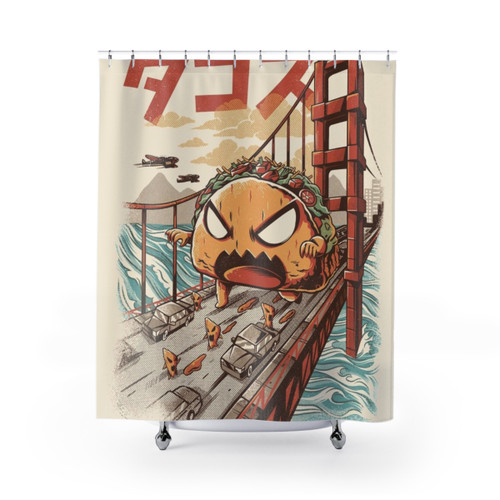 Takaiju Kaiju Themed Shower Curtains