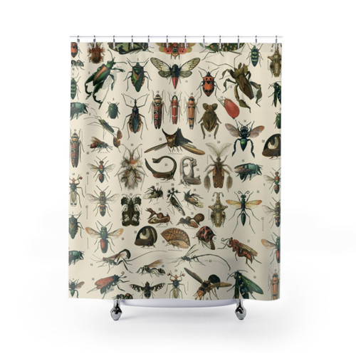 Colorful Insect Shower Curtains
