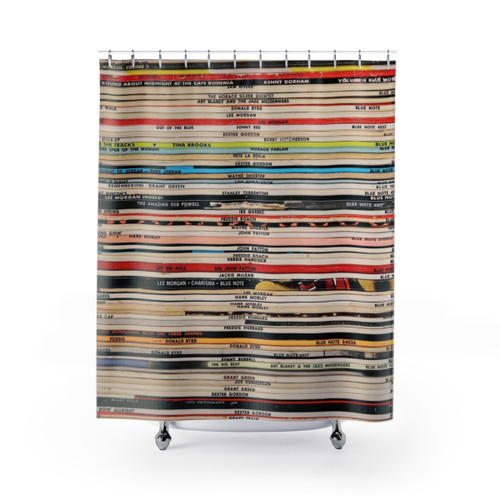 Blue Note Vinyl Records Shower Curtain