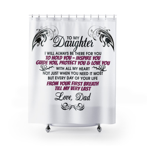 Daughter Shower Curtains - Cherish the Father-Daughter Bond