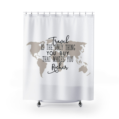 Travel Inspired Shower Curtains