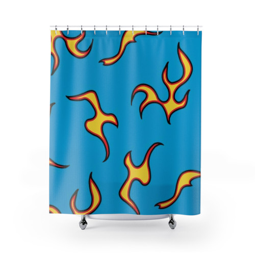 GOLFWANG Flames Shower Curtains