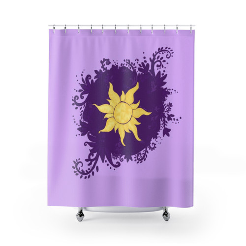 Rapunzel Inspired Shower Curtain - Lost Princess Street Art