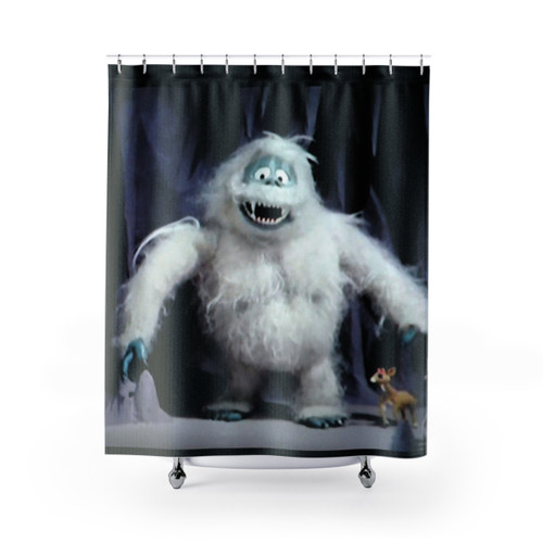 Bumble and Deer Holiday Shower Curtains