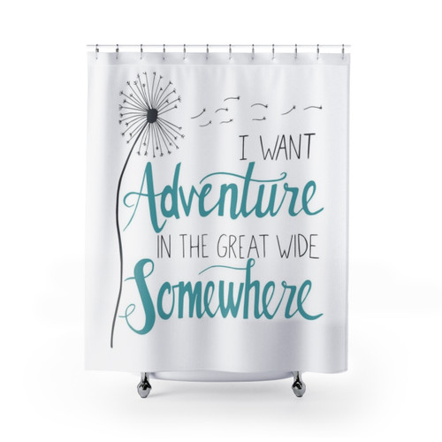 Adventurous Travel Shower Curtains