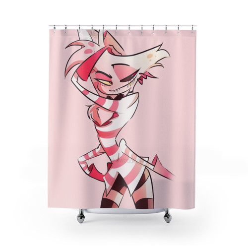 Angel Dust Hazbin Hotel Shower Curtains