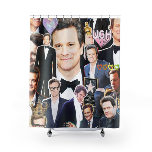 Colin Firth Collage Shower Curtain