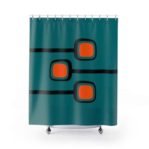 Retro Mid Century Modern Shower Curtains