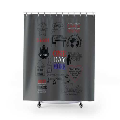 Les Miserables Quotes Shower Curtains