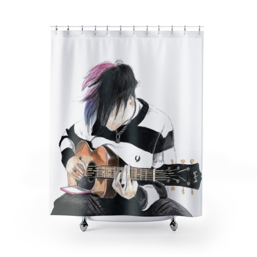 Yungblud Guitar Shower Curtains