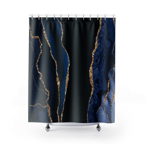 Modern Geode Design Shower Curtains