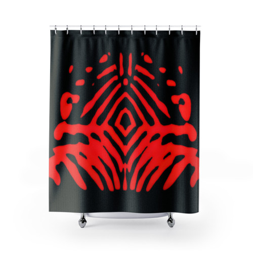 RUBY DIAMOND Shower Curtains with Elegant Diamond Pattern