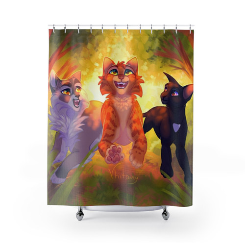 Warriors Themed Best Friends Shower Curtain
