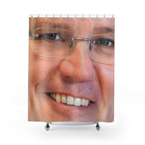 Scomo Shower Curtains featuring Australian Prime Minister design
