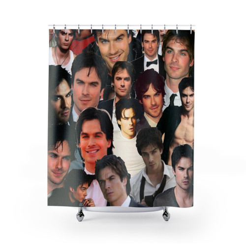 Ian Somerhalder Photo Collage Shower Curtains
