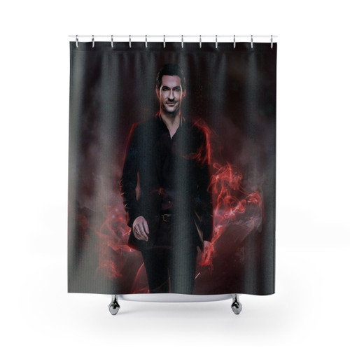 Lucifer Themed Shower Curtain