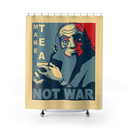 Avatar Iroh Make Tea Not War Shower Curtains