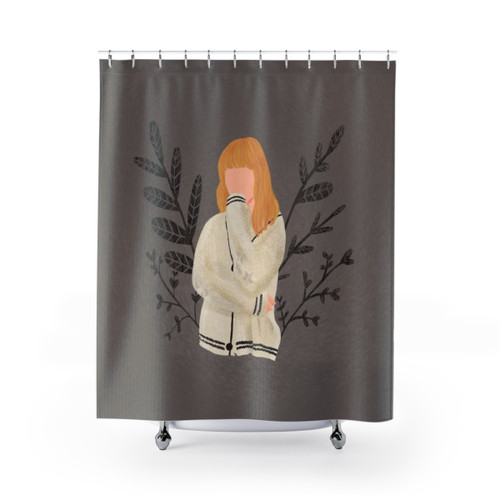 Folklore Taylor Swift Cardigan Design Shower Curtains