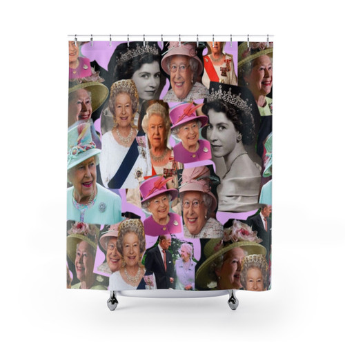 Queen Elizabeth II Shower Curtain - Regal British Pop Art