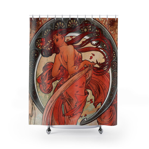 Alphonse Mucha Dance Shower Curtains