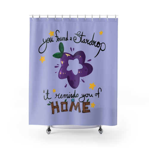 StarDrop Inspired Shower Curtains featuring Stardew Valley Junimos