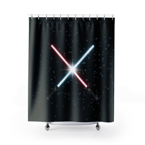 Lightsaber Stardust Shower Curtains