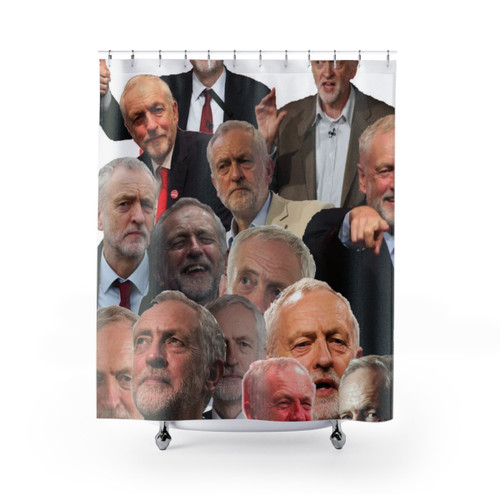 Jeremy Corbyn Collage Shower Curtain