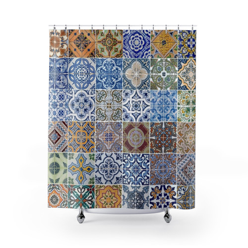 Patterned Shower Curtains with Abstract, Antique, and Artistic Designs