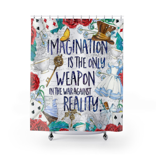 Alice in Wonderland Themed Shower Curtains