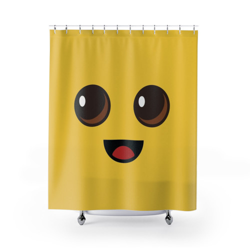 Peely Banana Shower Curtains with Victory Royale Design